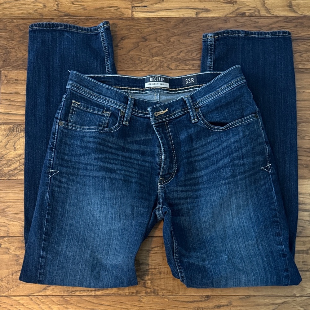 Men's Straight Jeans - Dark Blue